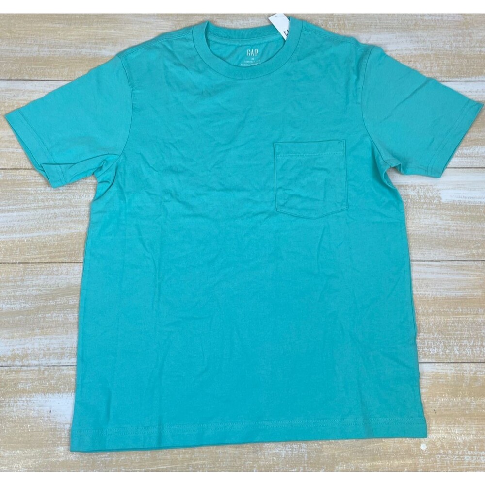 NWT Gap Women's Size XS Shirt Boxy Tee Original Soft Turquoise